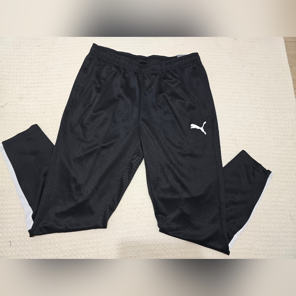 Puma Black and White Athletic Pants